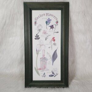 Framed Botanical Prints by Carol Robinson Pastel Floral Wall Art Garden Flowers